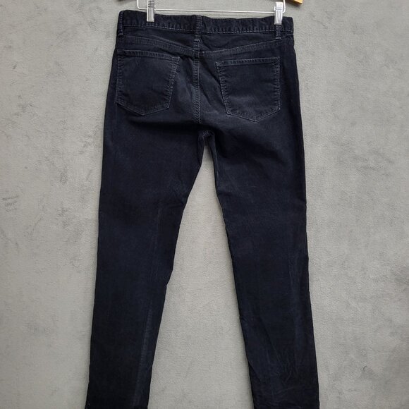 Ann Taylor LOFT Modern Slim Straight Leg Black Corduroy Pants Women’s Size 10 - Picture 2 of 7